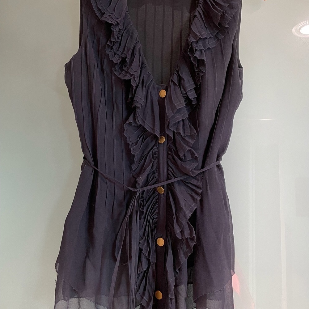 Tory Burch Navy Blouse